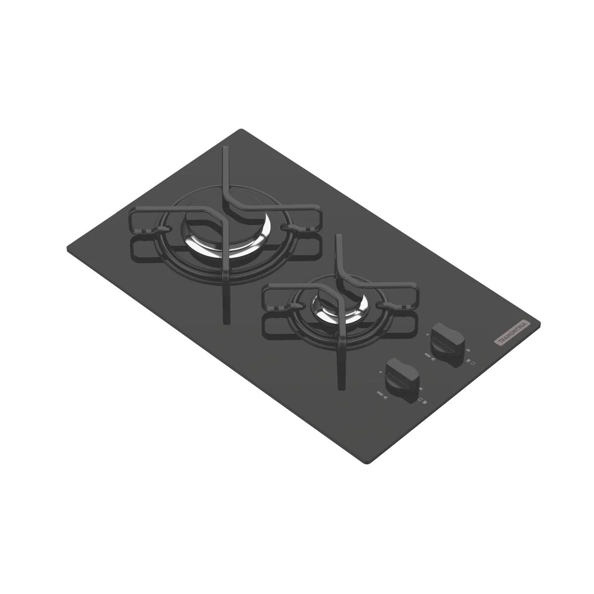 Cooktop a Gás 2 Bocas Tramontina Dominó Preto - 94702201