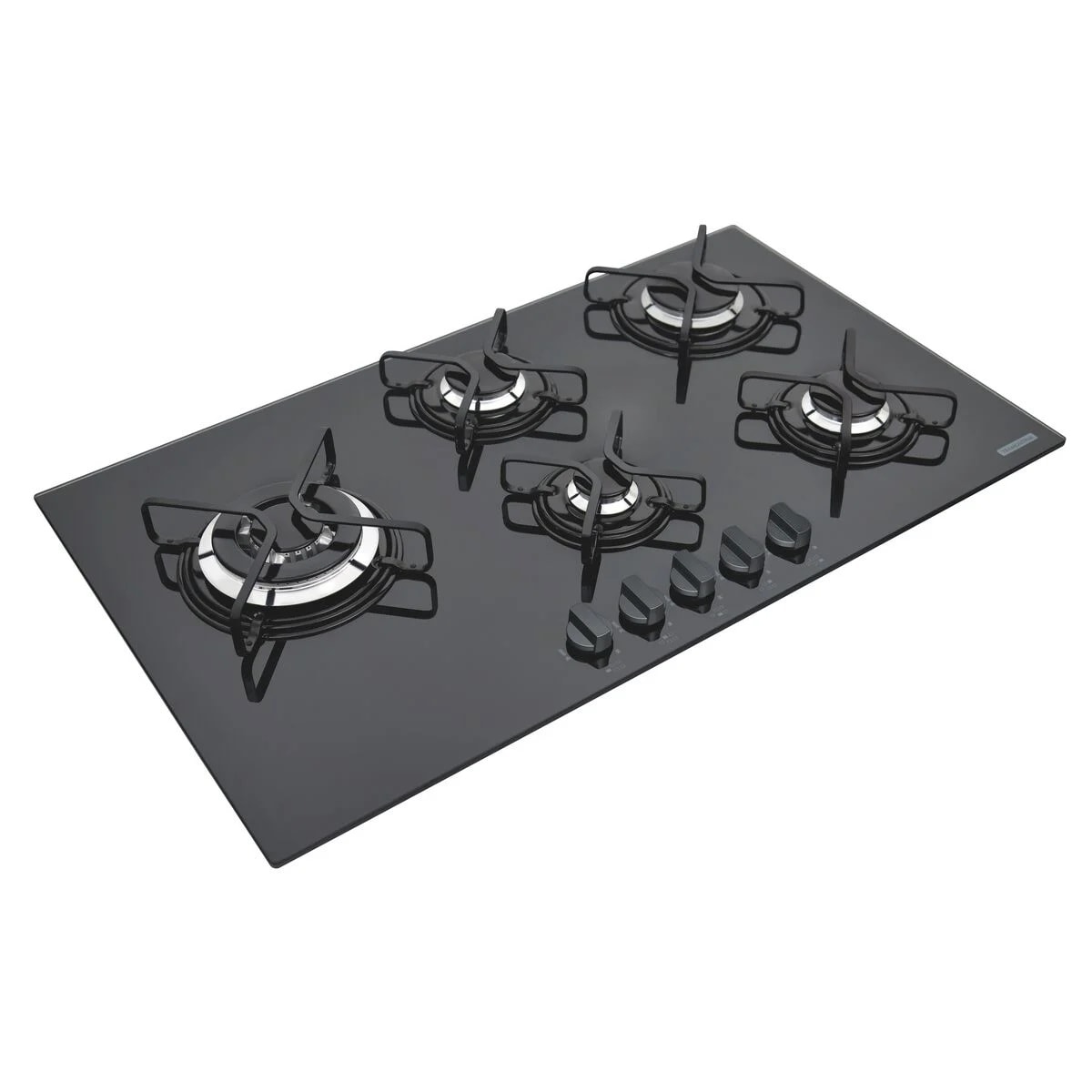 Cooktop a Gás 5 Bocas Tramontina Acendimento Automático Penta Side Plus Aço e Vidro - 94709301