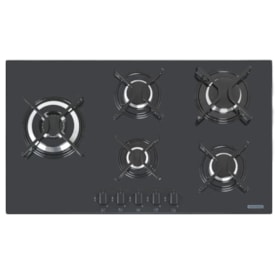 Cooktop a Gás 5 Bocas Tramontina Acendimento Automático Penta Side Plus Aço e Vidro - 94709301