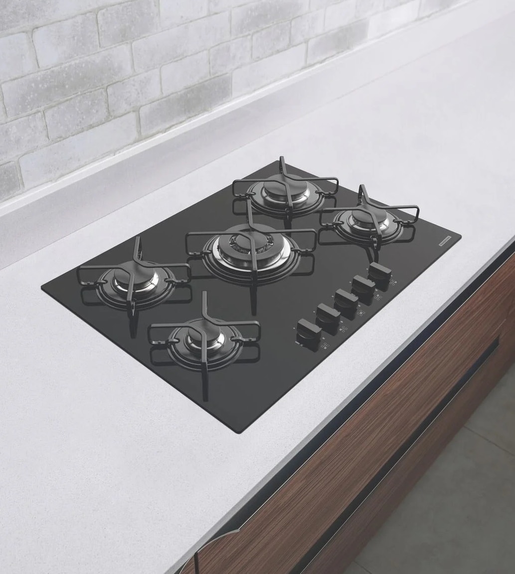 Cooktop a Gás 5 Bocas Tramontina Penta Acendimento Automático - 94708201