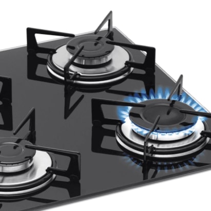 Cooktop a Gás Fischer 4 Boca Mesa Vidro Preto Bivolt - 1519