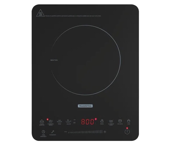 Cooktop Portátil por Indução 1 Boca Tramontina Slim 127V - 94714131