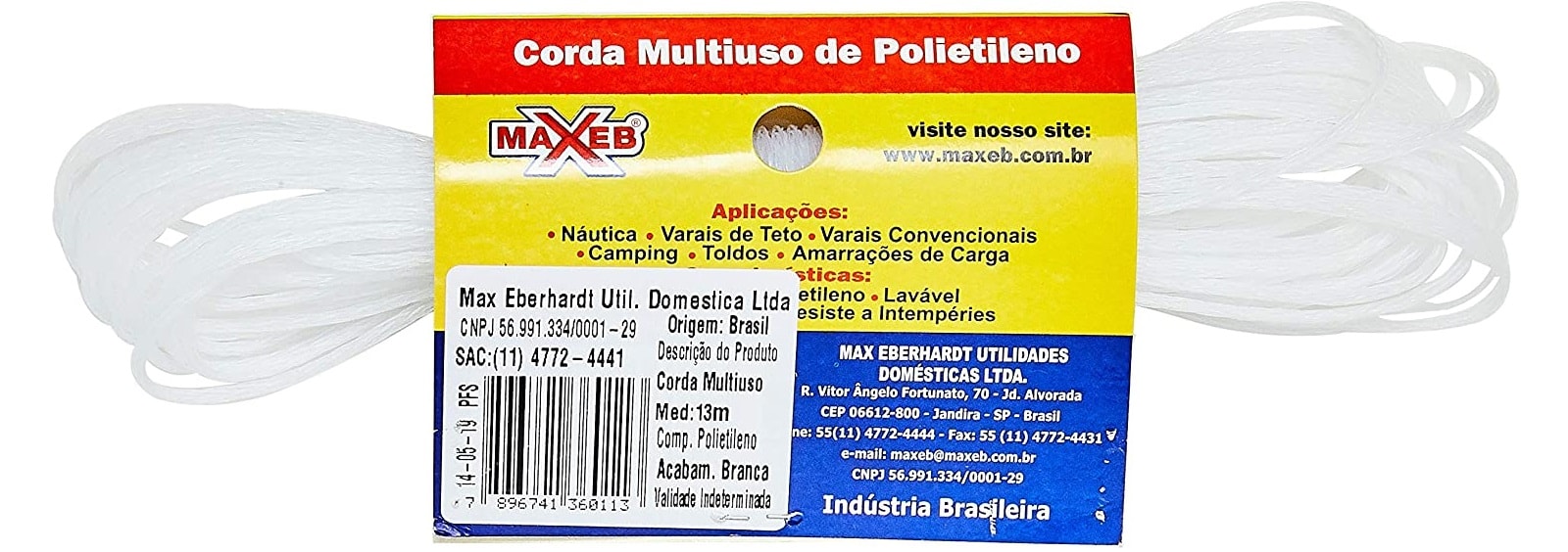 Corda Multiuso Polietileno Maxeb 10m - R6015