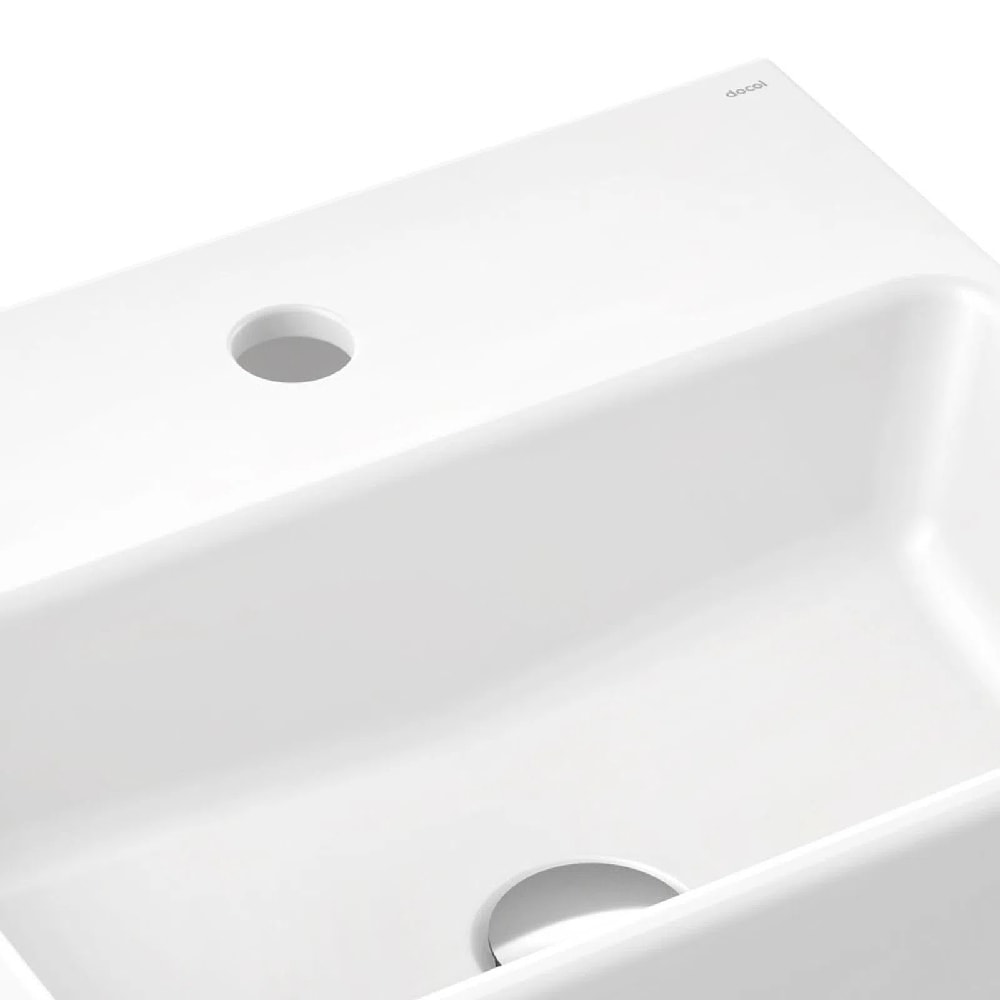 Cuba Lavatório Suspenso Docol Retangular 40x33x14cm Branca - 1667626
