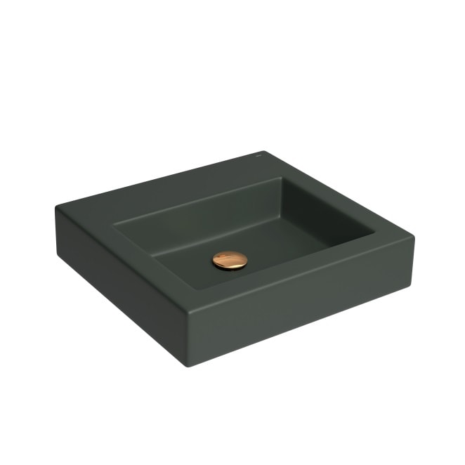 Cuba para Banheiro de Apoio com Mesa Deca Quadrada 43 x 43cm Kale Green - L.737.42