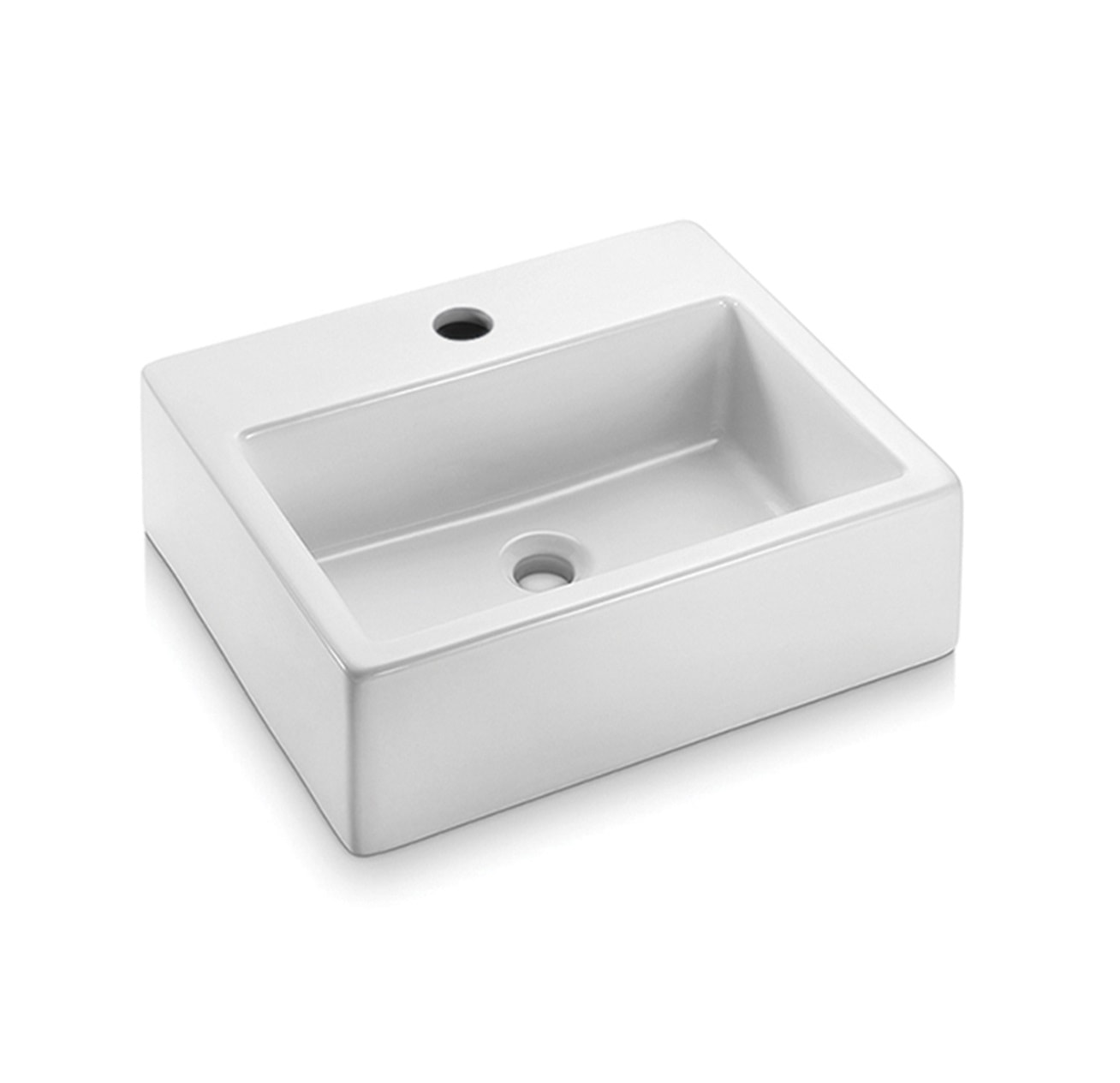 Cuba para Banheiro de Apoio com Mesa Icasa Retangular 47 x 40cm Branca - ICA200