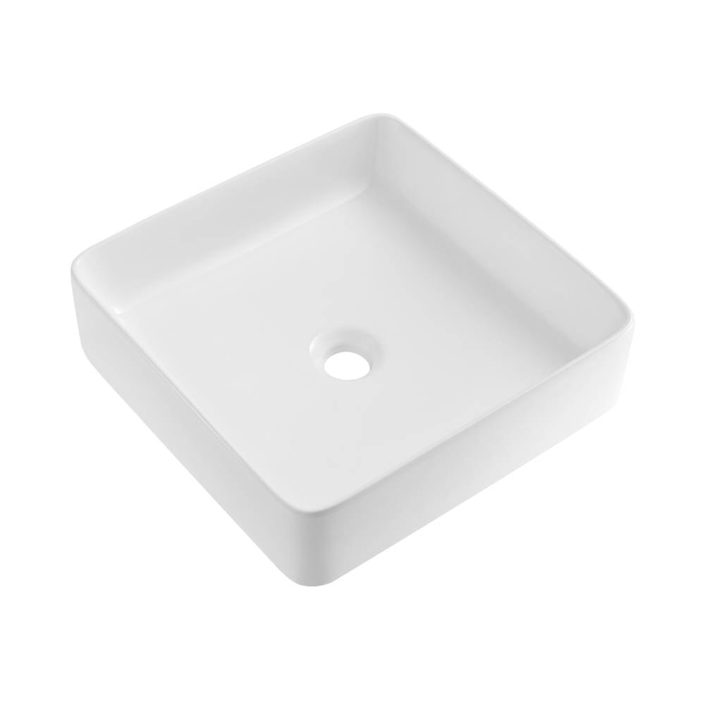 Cuba para Banheiro de Apoio Dax Quadrada 40x40cm Jurere Branco - 45487