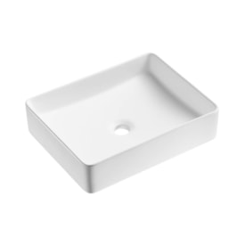 Cuba para Banheiro de Apoio Dax Quadrada 47x37cm Campeche Branco - 45486