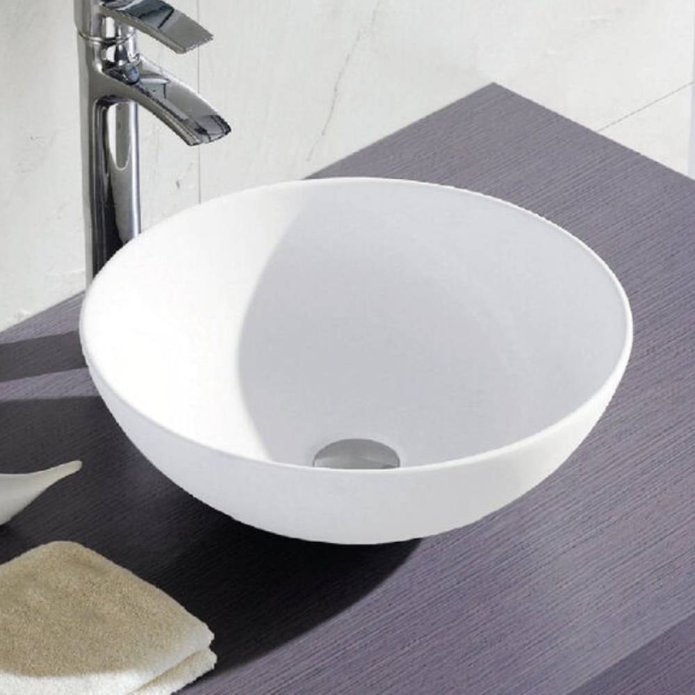 Cuba para Banheiro de Apoio Dax Redonda 40cm Brava Branco - 45481