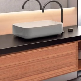 Cuba para Banheiro de Apoio Dax Retangular 50x40cm Marau Branco - 45484