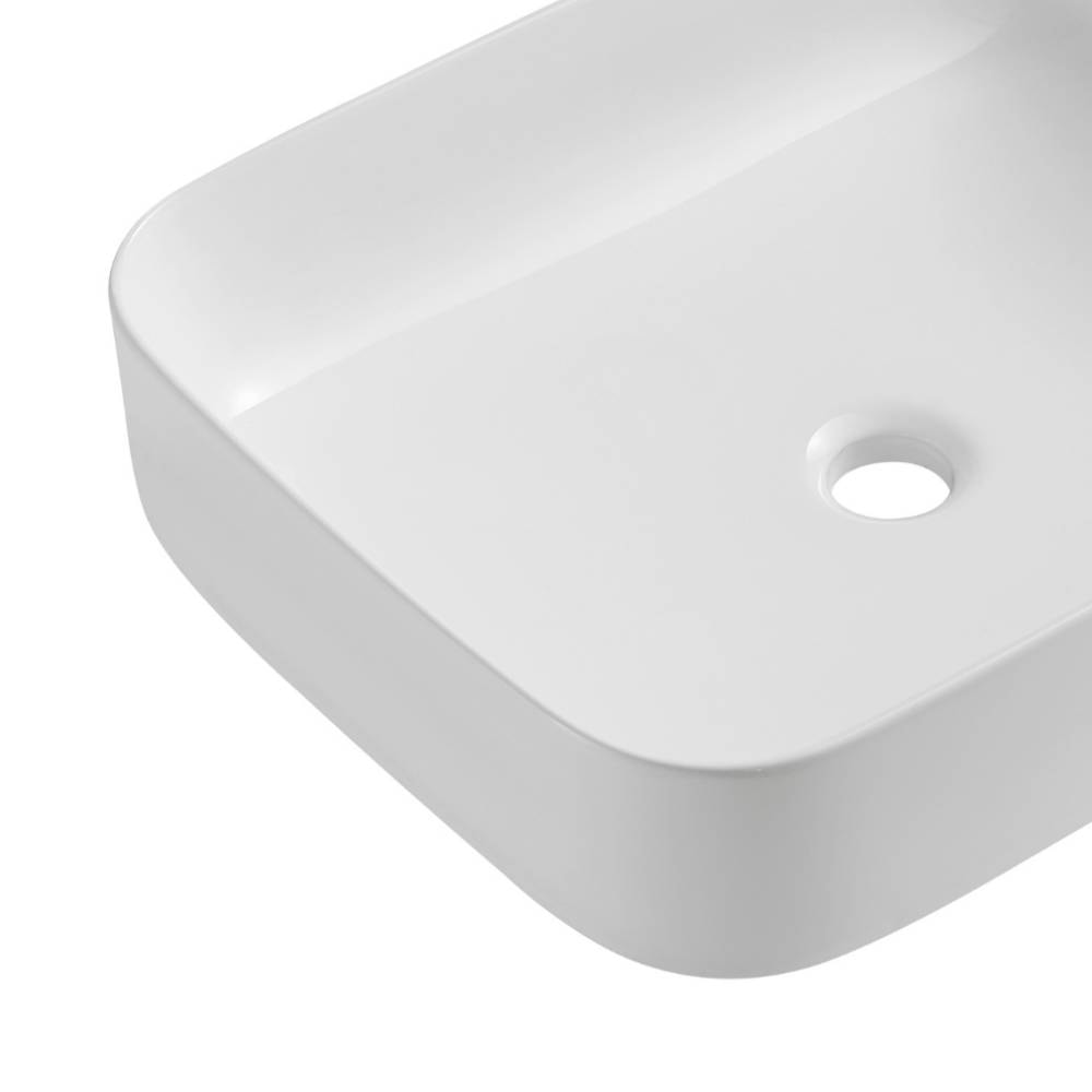 Cuba para Banheiro de Apoio Dax Retangular 50x40cm Marau Branco - 45484