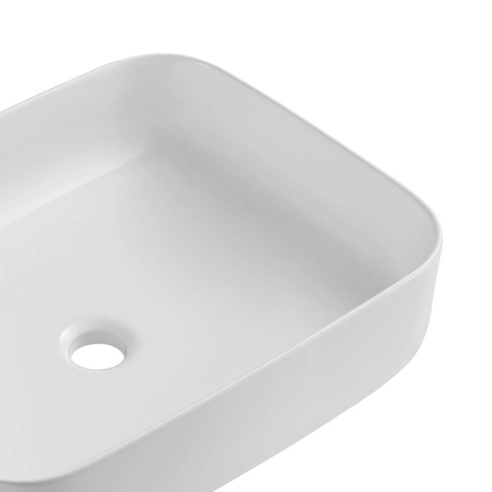 Cuba para Banheiro de Apoio Dax Retangular 50x40cm Marau Branco - 45484