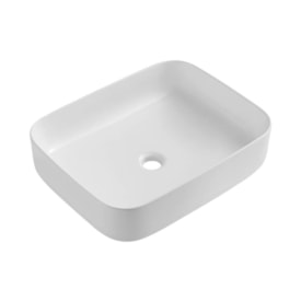 Cuba para Banheiro de Apoio Dax Retangular 50x40cm Marau Branco - 45484