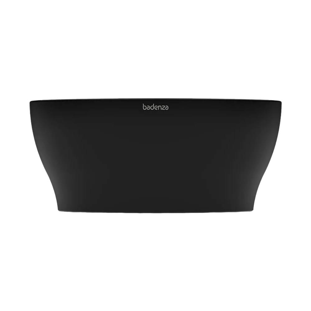 Cuba para Banheiro de Apoio DAX Tassa Redonda Preto Onix - TR002AC