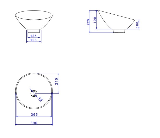 Cuba para Banheiro de Apoio Deca Meia Lua 39 x 39cm Branca - L.1036.17