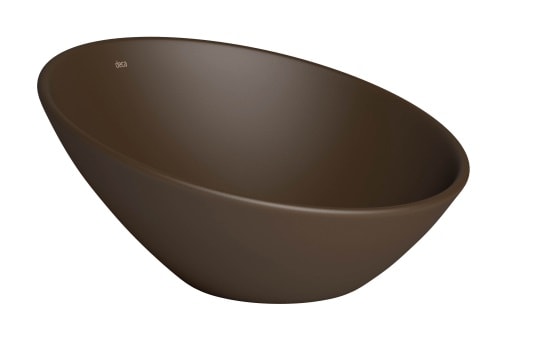 Cuba Para Banheiro De Apoio Deca Meia Lua 39cm Marrom - L.1036.22