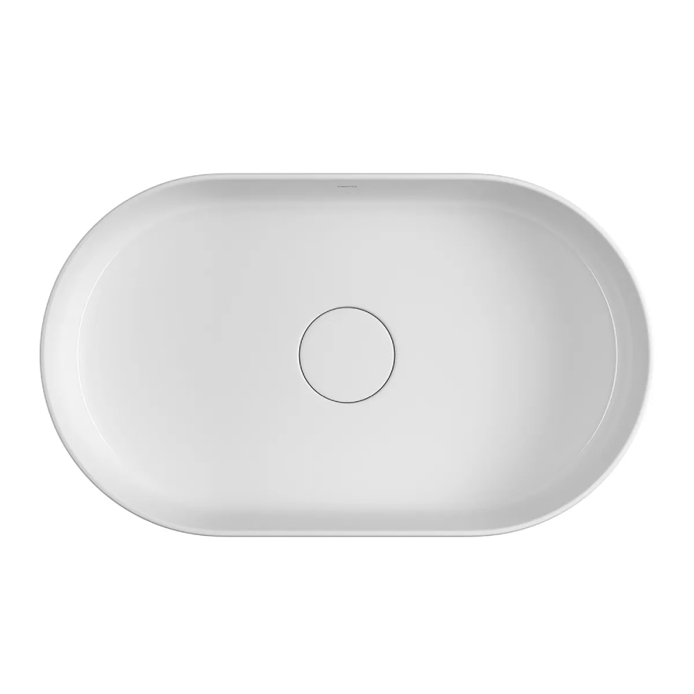 Cuba para Banheiro de Apoio Deca Oval 29,5x50cm Branca - L.14050.17