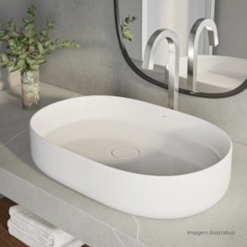 Cuba para Banheiro de Apoio Deca Oval 40x60cm Branca - L.14060.17