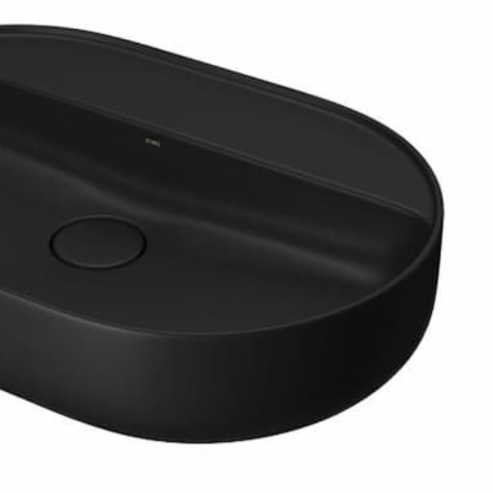 Cuba para Banheiro de Apoio Deca Oval 60x40cm Ébano Fosco - L.14060.M.94