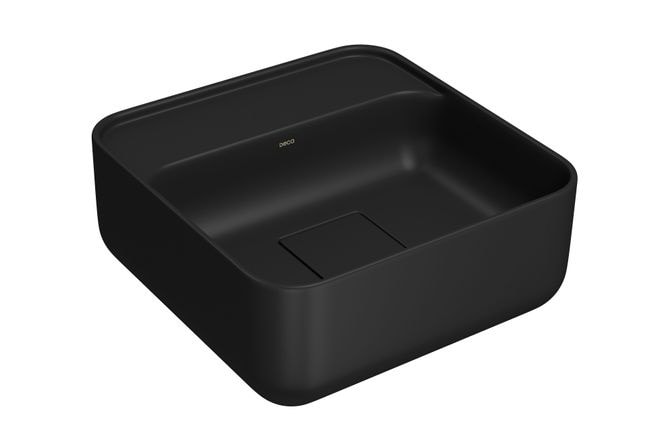 Cuba para Banheiro de Apoio Deca Quadrada 30 x 30cm Ébano Fosco - L.11030.M.94