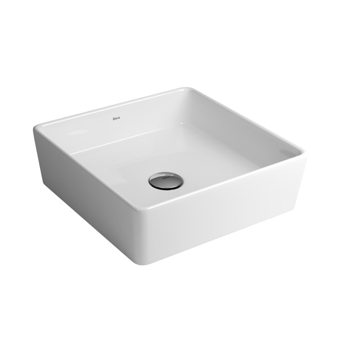Cuba para Banheiro de Apoio Deca Quadrada 35 x 35cm Branca - L.108.17