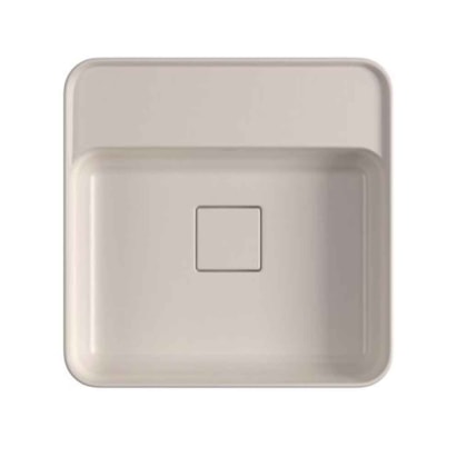 Cuba para Banheiro de Apoio Deca Quadrada 40x40cm Barbante com Deck - L.11040.M.26