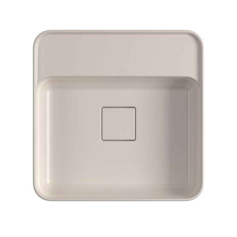 Cuba para Banheiro de Apoio Deca Quadrada 40x40cm Barbante com Deck - L.11040.M.26