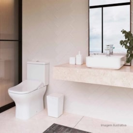 Cuba para Banheiro de Apoio Deca Quadrada 40x40cm Branca - L.11040.M.17