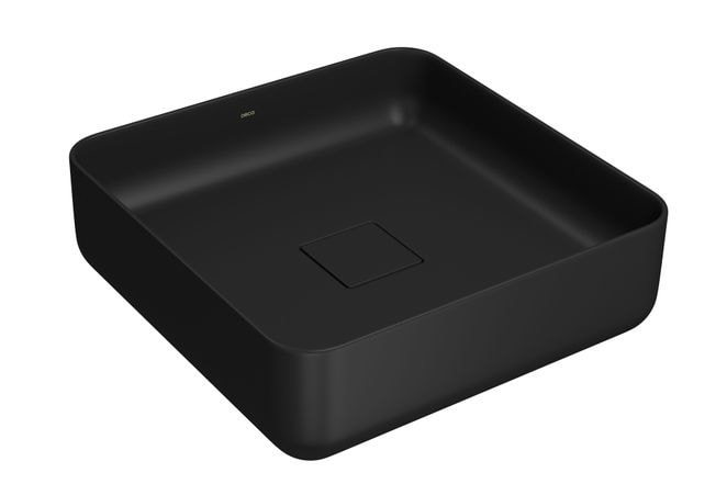 Cuba para Banheiro de Apoio Deca Quadrada 40x40cm Ébano Fosco - L.11040.94