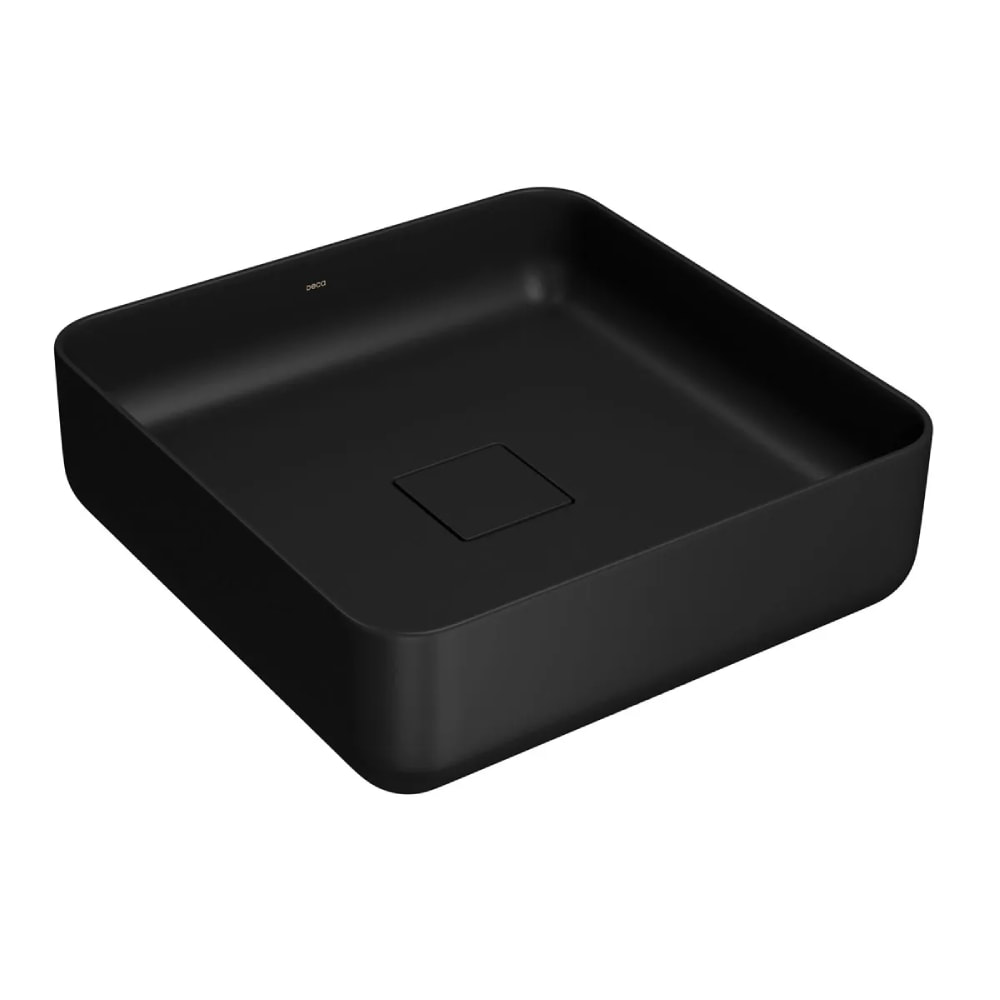 Cuba para Banheiro de Apoio Deca Quadrada 40x40cm Ébano Fosco - L.11040.94