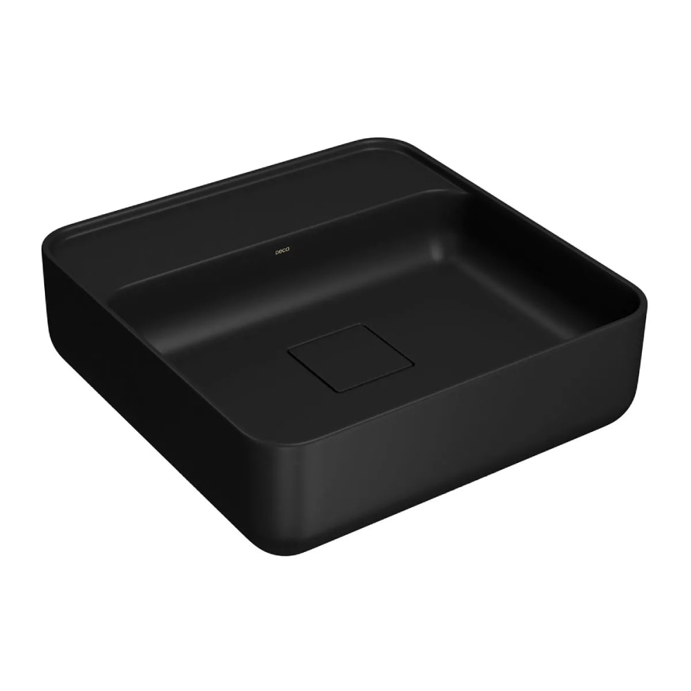 Cuba para Banheiro de Apoio Deca Quadrada 40x40cm Ebano Fosco - L.11040.M.94