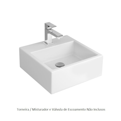 Cuba para Banheiro de Apoio Deca Quadrada 41,5x41,5cm Branca - L.73.17