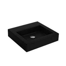 Cuba para Banheiro de Apoio Deca Quadrada 45 x 43cm Ébano Fosco - L.737.94