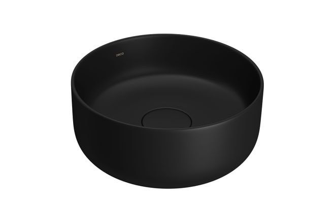 Cuba para Banheiro de Apoio Deca Redonda 30cm Ébano Fosco - L.12030.94