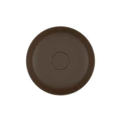 Cuba para Banheiro de Apoio Deca Redonda 30cm Marrom - L.12030.22