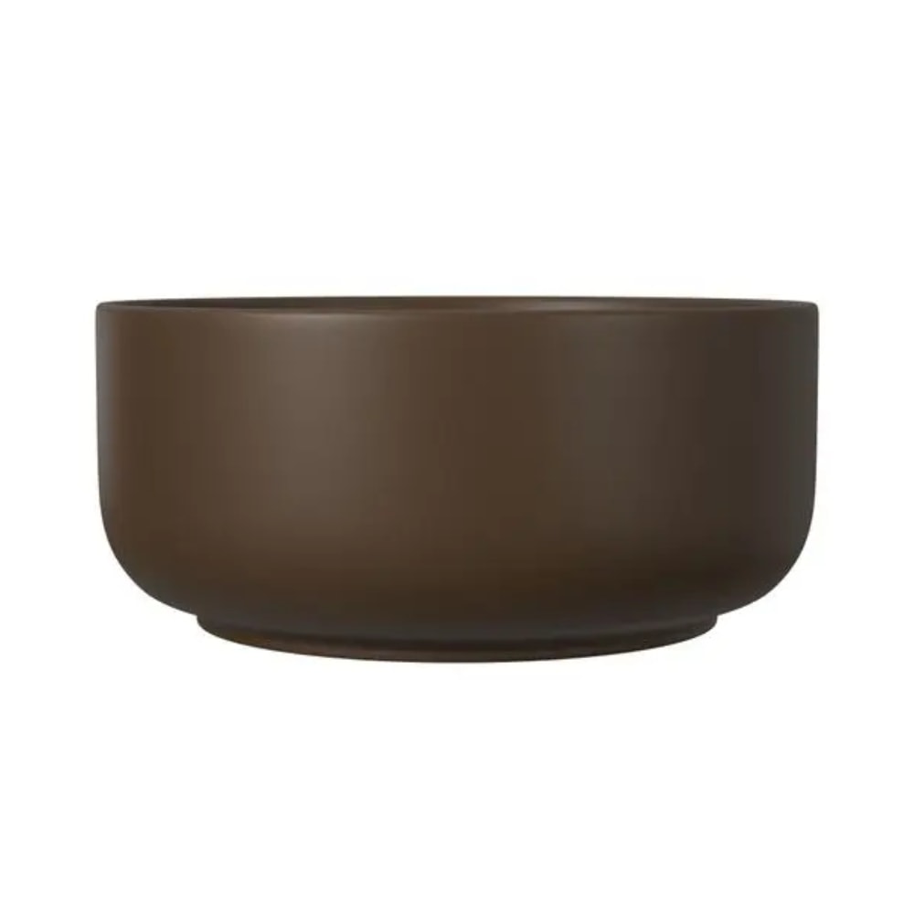 Cuba para Banheiro de Apoio Deca Redonda 30cm Marrom - L.12030.22