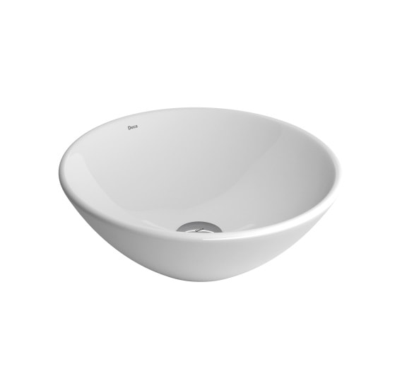 Cuba para Banheiro de Apoio Deca Redonda 35cm Branca - L.155.17