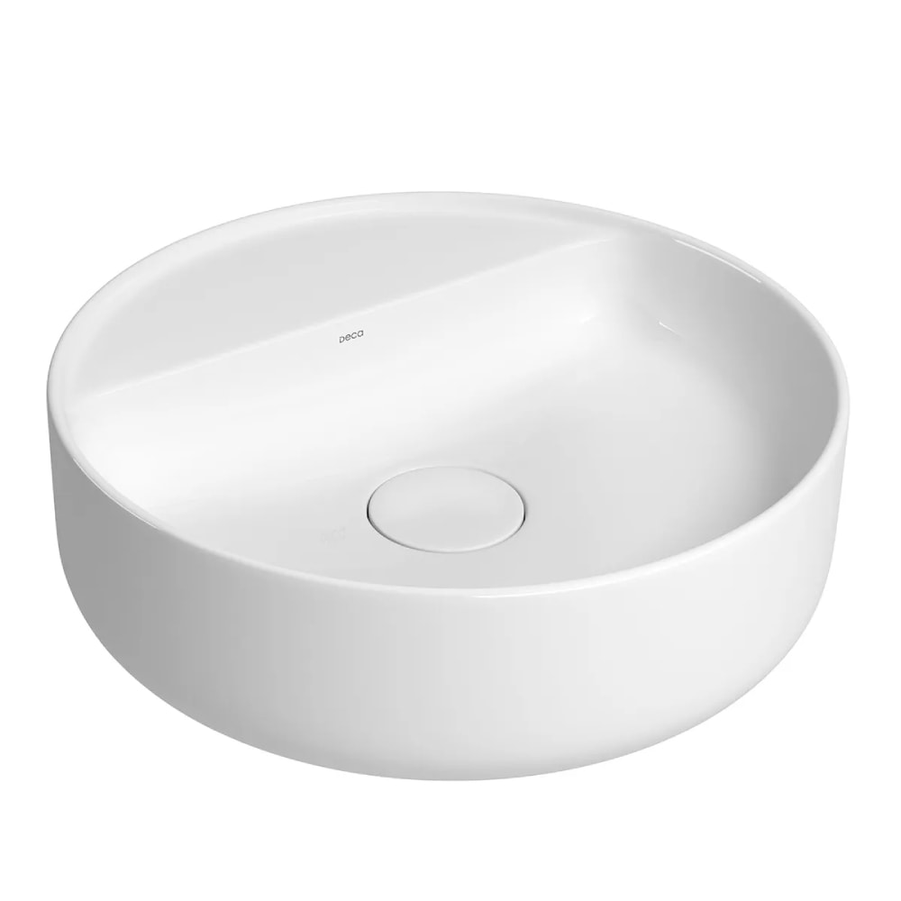 Cuba para Banheiro de Apoio Deca Redonda 40cm Branca - L.12040.M.17