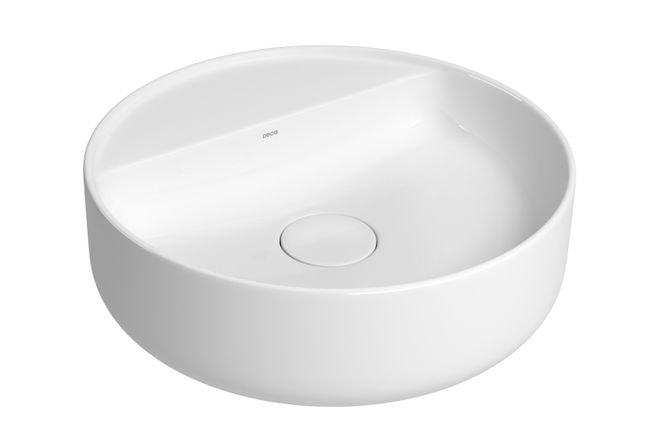 Cuba para Banheiro de Apoio Deca Redonda 40cm Branca - L.12040.M.17