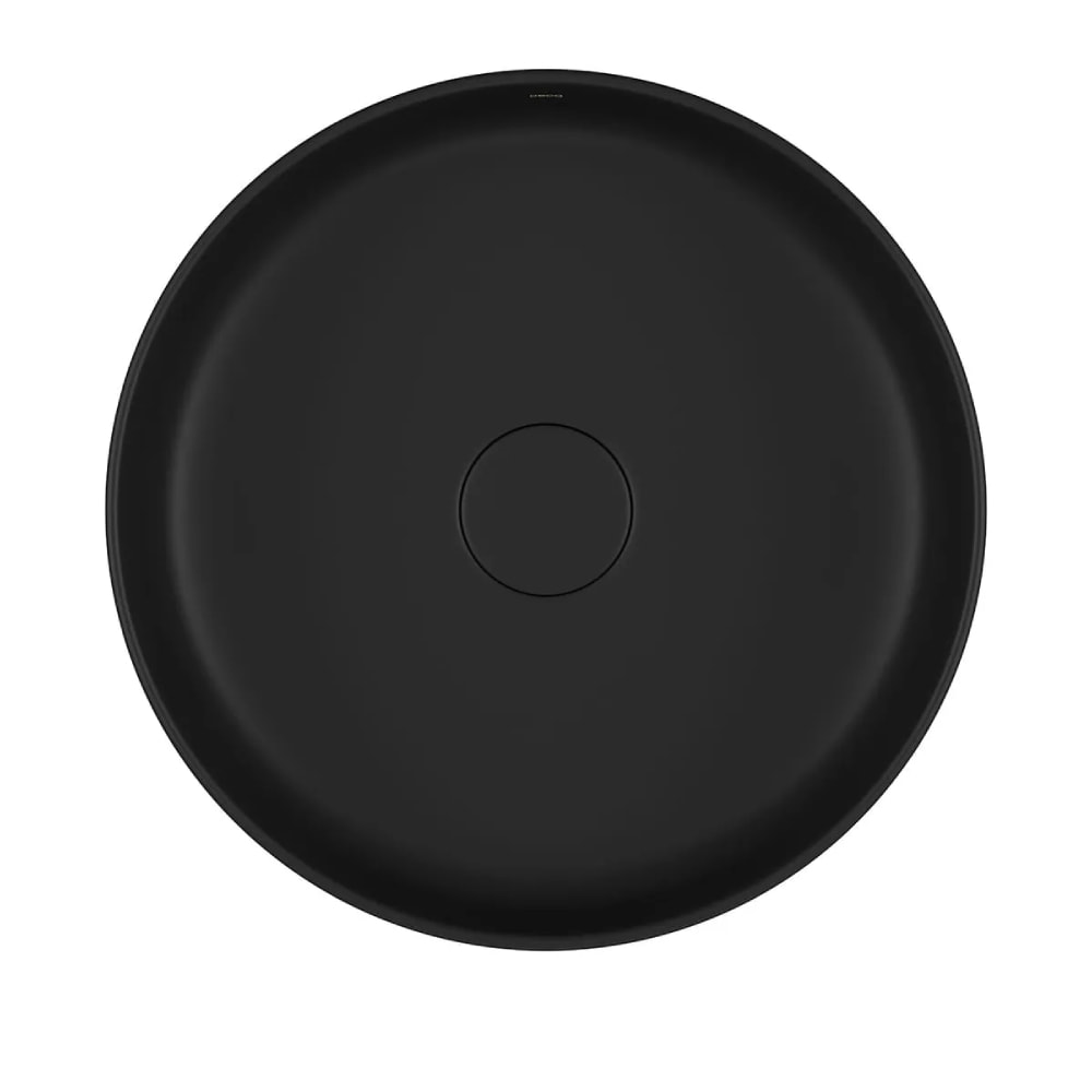 Cuba para Banheiro de Apoio Deca Redonda 40cm Ébano Fosco - L.12040.M.94