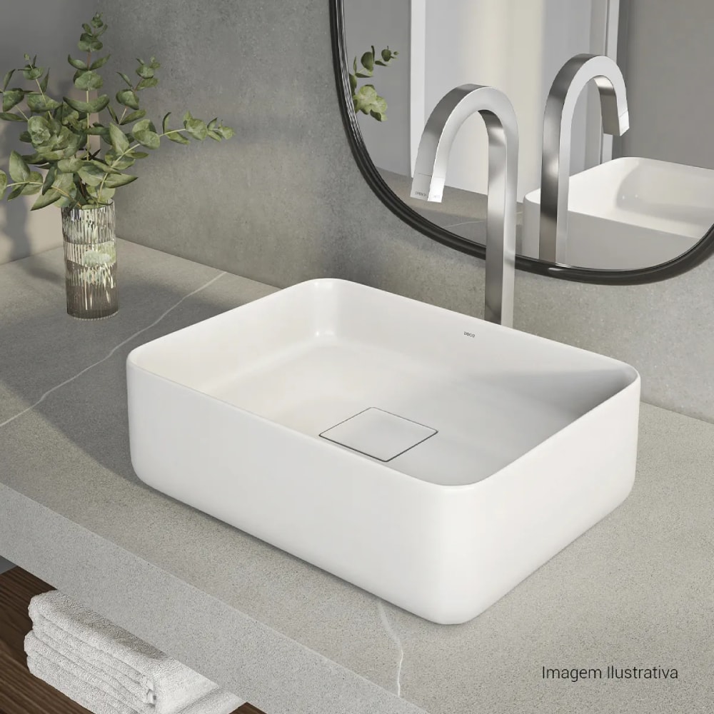 Cuba para Banheiro de Apoio Deca Retangular 30x40cm Branca - L.13040.17