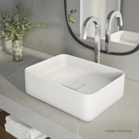 Cuba para Banheiro de Apoio Deca Retangular 30x40cm Branca - L.13040.17