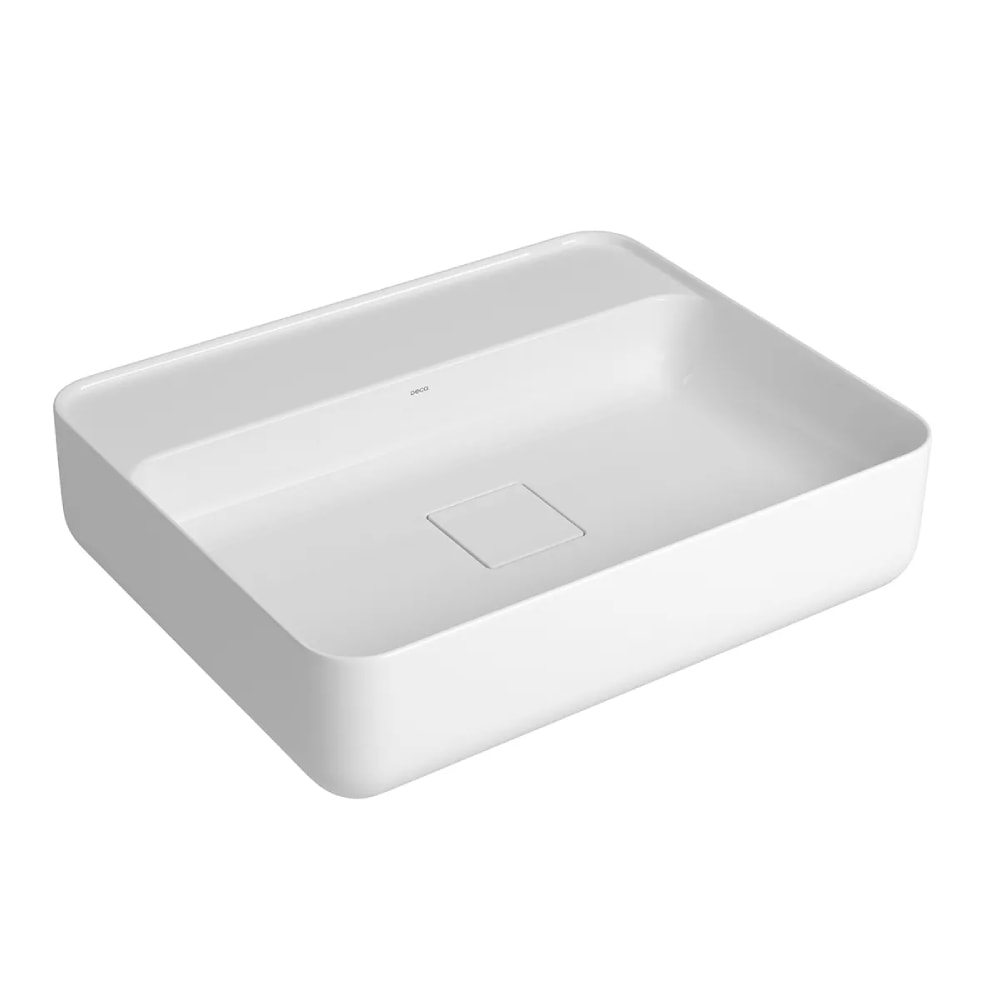 Cuba para Banheiro de Apoio Deca Retangular 50cm Branca - L.13050.M.17