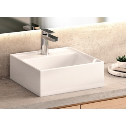 Cuba para Banheiro de Apoio Docol Quadrada 41 x 41cm Branca - 00970026