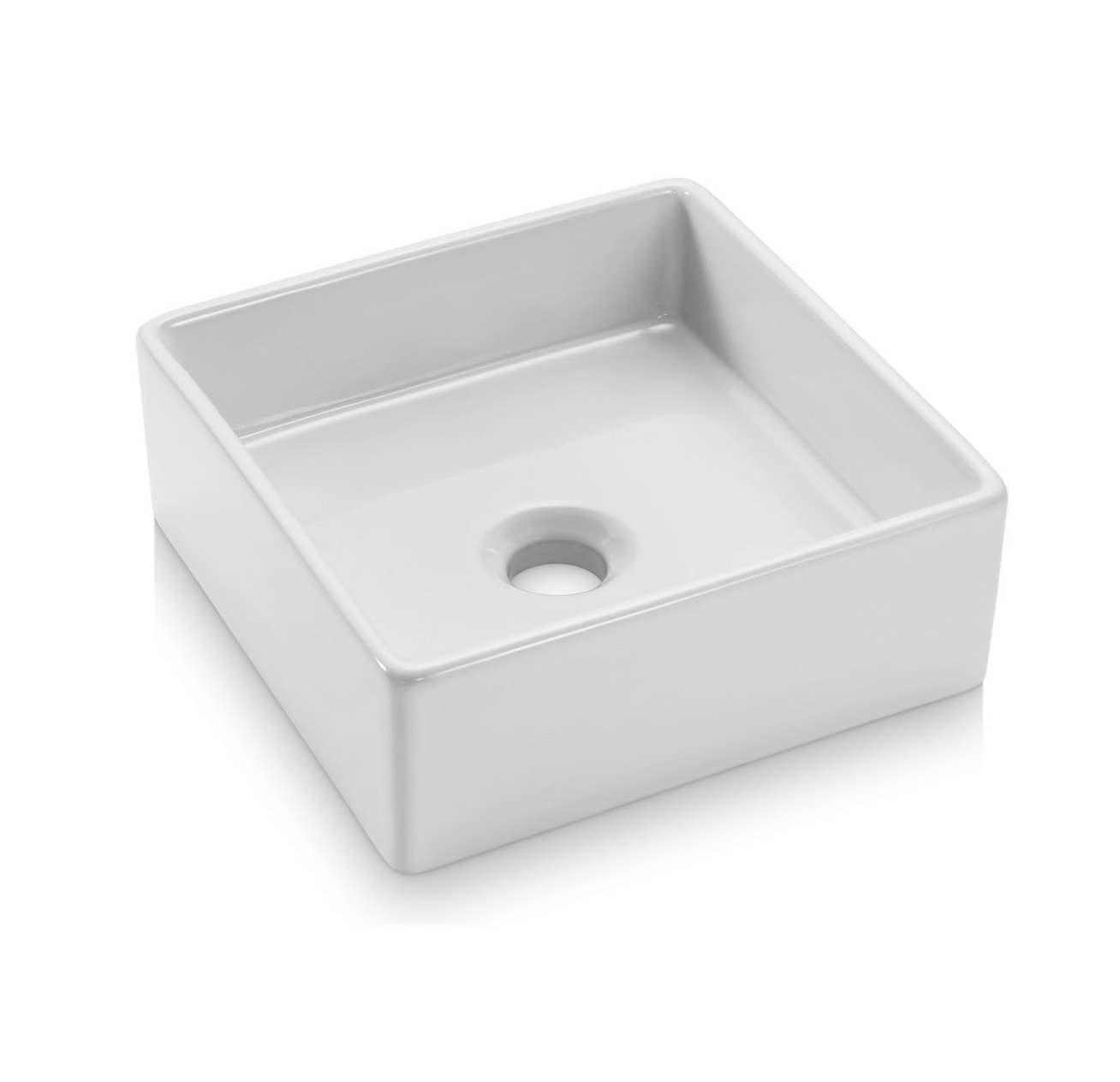 Cuba para Banheiro de Apoio Icasa Quadrada 30 x 30cm Branca - ICA1700