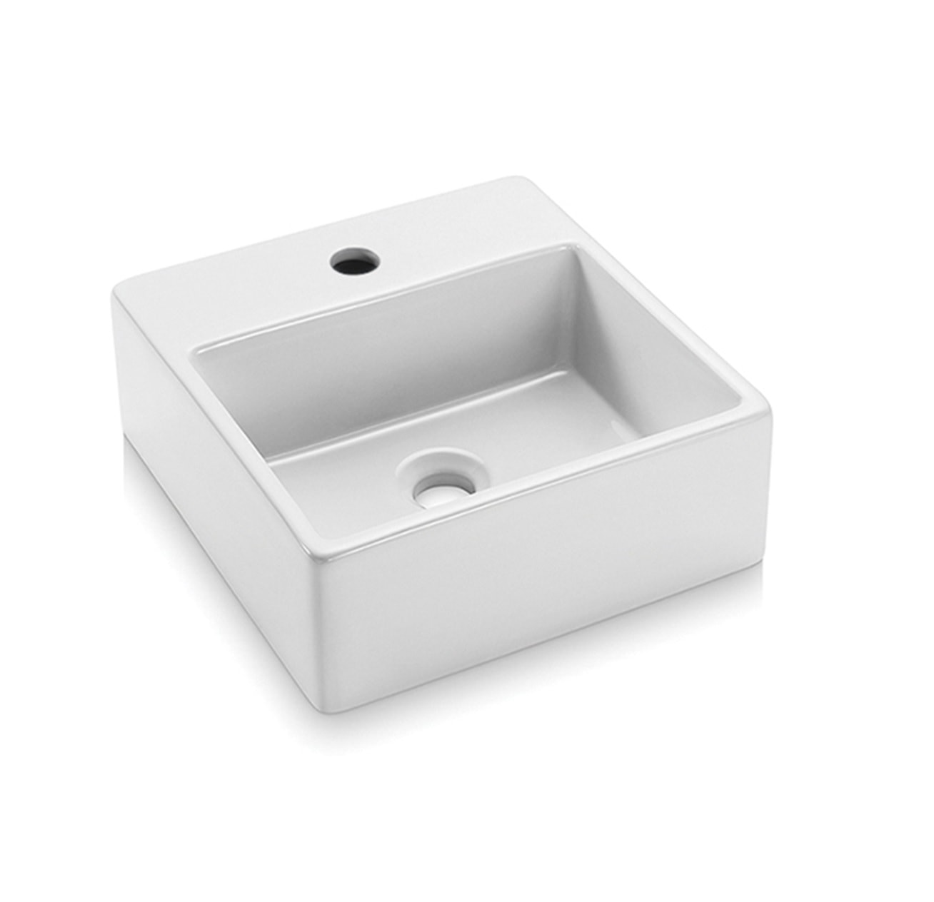 Cuba para Banheiro de Apoio Icasa Quadrada 35x35cm Branca - ICA1200