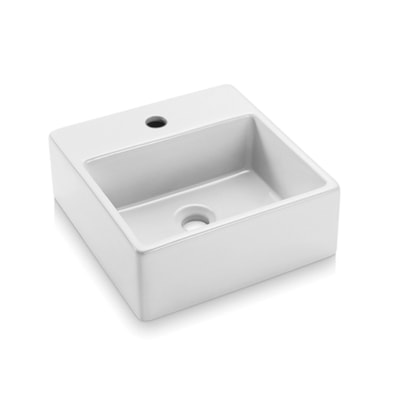 Cuba para Banheiro de Apoio Icasa Quadrada 35x35cm Branca - ICA1200