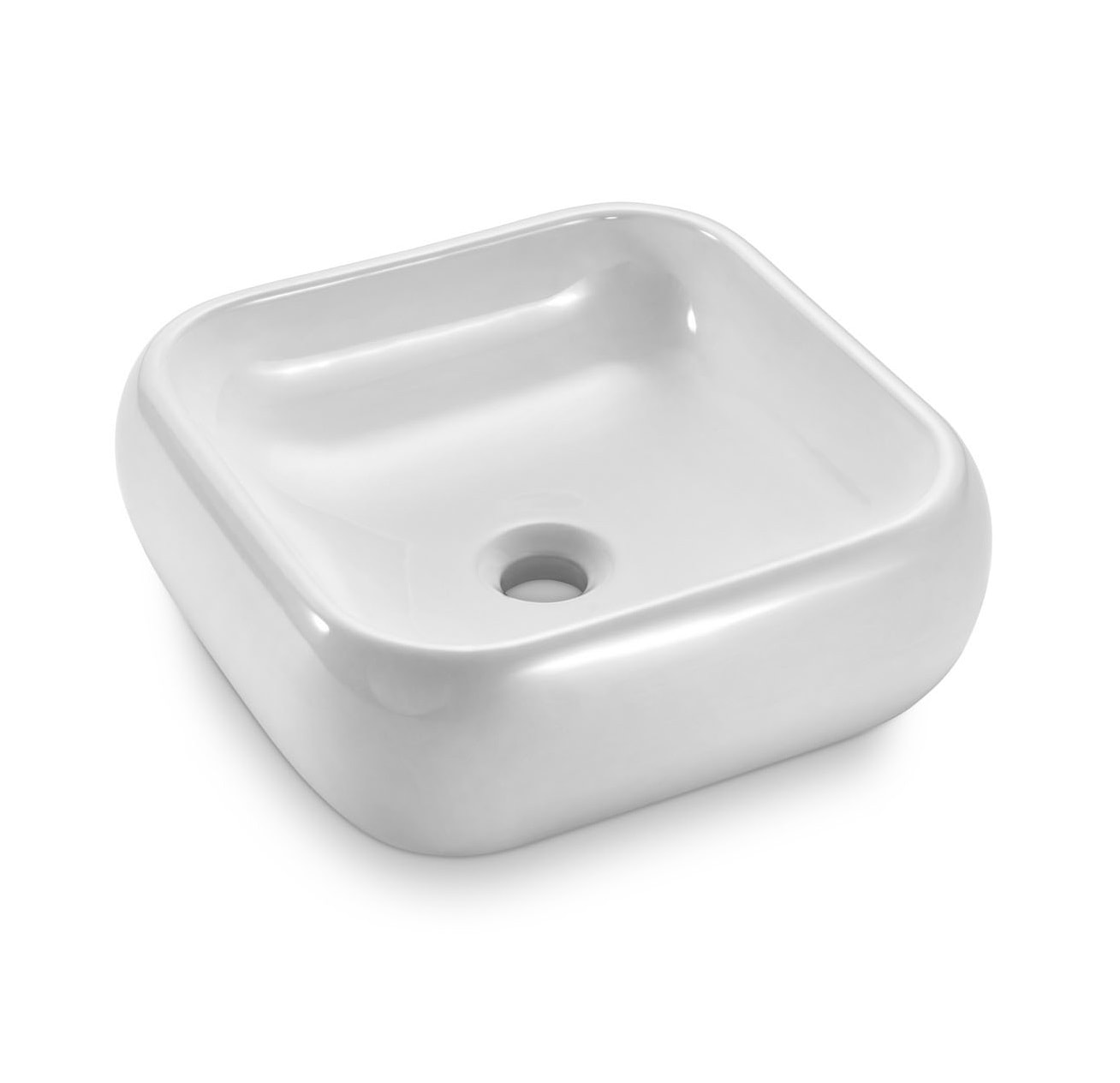 Cuba para Banheiro de Apoio Icasa Quadrada 37 x 37cm Branca - ICA700