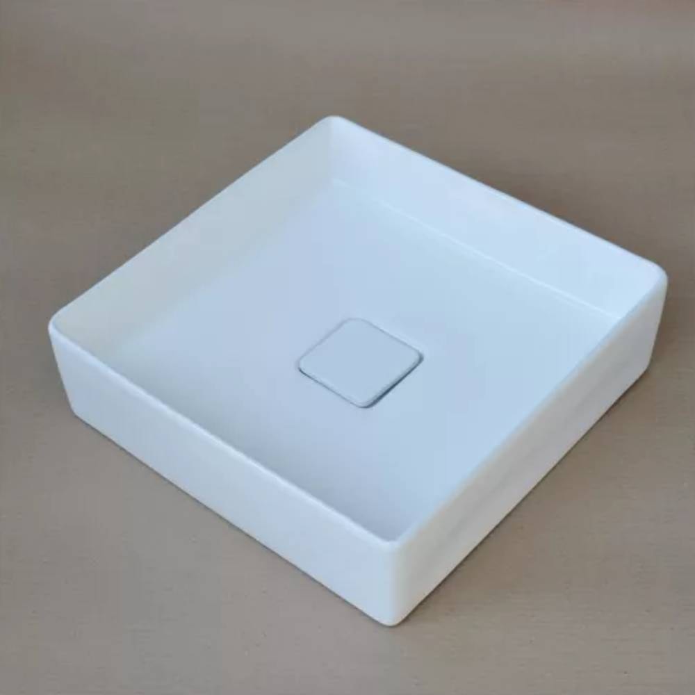 Cuba para Banheiro de Apoio Icasa Quadrado 40x40cm Branco - ICA2800