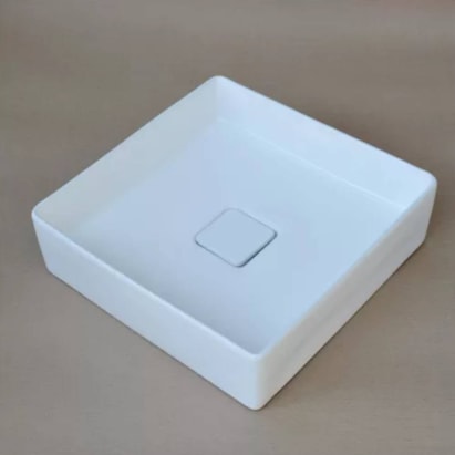 Cuba para Banheiro de Apoio Icasa Quadrado 40x40cm Branco - ICA2800